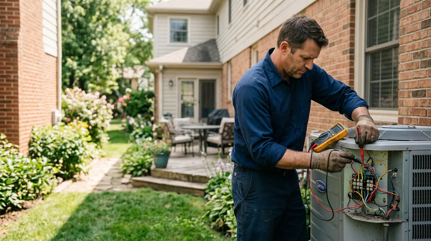 HVAC technician working near Tolna, ND